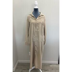 Elegant Beige Midi Dress